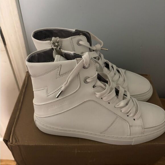Zadig & Voltaire ZV1747 High Flash Sneakers size 40 new in box - Picture 7 of 11